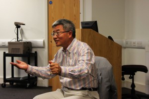 with Prof Weiying Zhang in London