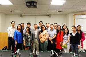 with Prof Weiying Zhang in London
